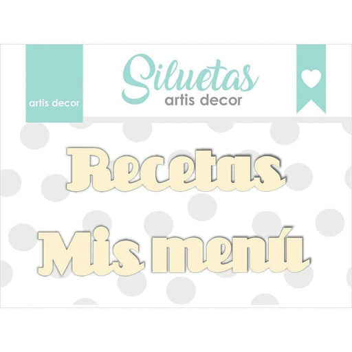 Artis Decor Chipboard Mis Recetas Menu ARTIS DECOR CENTROARTESANO