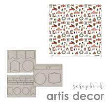 Artis Decor papel Scrap 30x30 coleccion 25 de diciembre ARTIS DECOR CENTROARTESANO