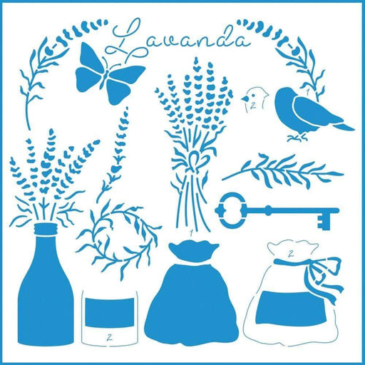 Artis decor plantilla 20x20cm stxx-193 Lavanda ARTIS DECOR CENTROARTESANO