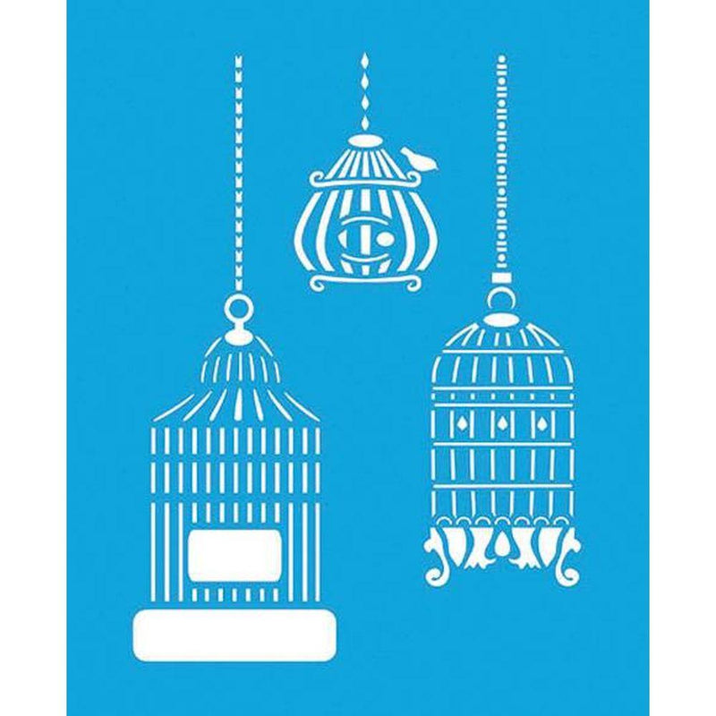 Artis decor plantilla 21.1x17.2cm stmex-151 3 jaulas ARTIS DECOR CENTROARTESANO