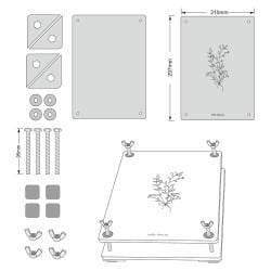 Artis decor Prensa Botanica madera A4 0321003410 ARTIS DECOR CENTROARTESANO