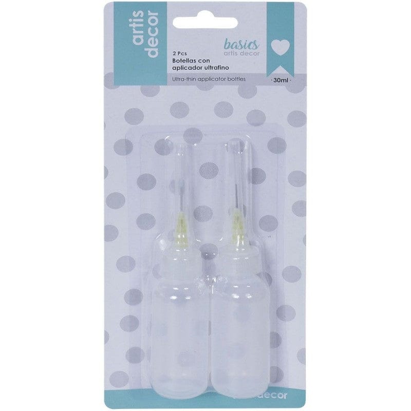 Artis Decor set 2 botellas aplicadoras boca ultrafina 30ml ARTIS DECOR CENTROARTESANO