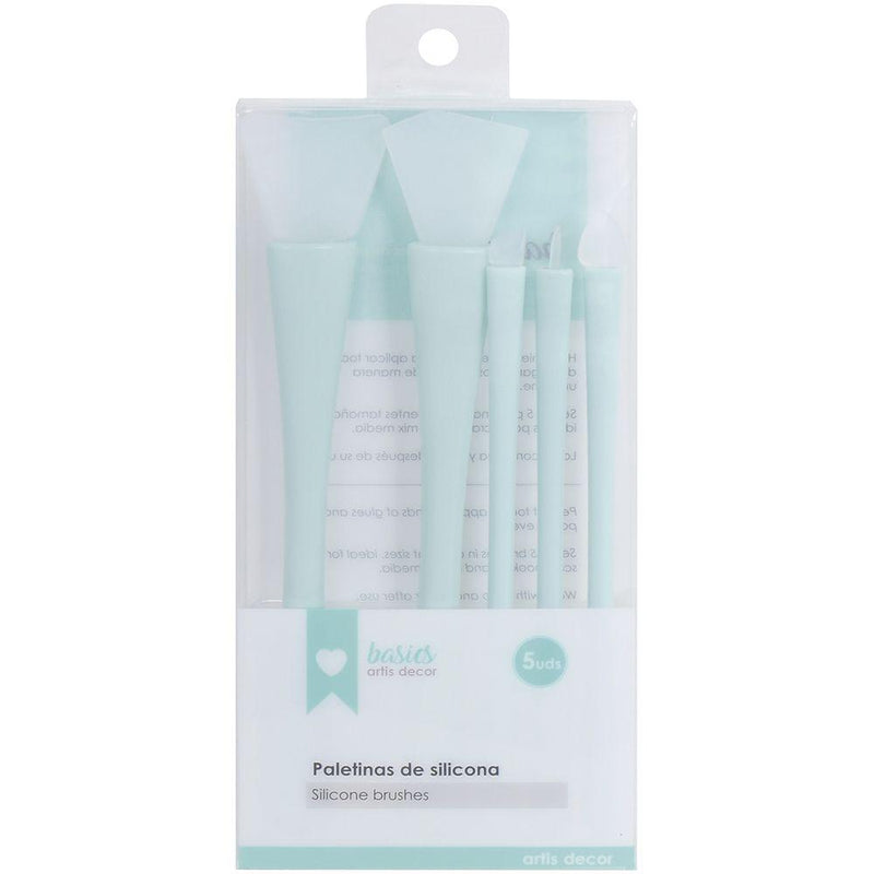 Artis decor set de 5 Paletina de silicona mix Media ARTIS DECOR CENTROARTESANO