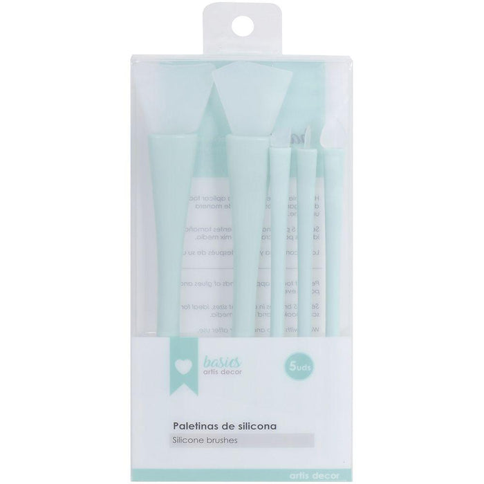 Artis decor set de 5 Paletina de silicona mix Media ARTIS DECOR CENTROARTESANO