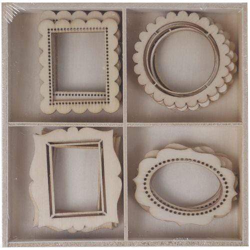 Artis Decor surtido formas de madera 20 piezas 220 marcos ARTIS DECOR CENTROARTESANO