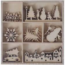 Artis Decor surtido formas de madera 35 piezas 117 Pueblo navideño ARTIS DECOR CENTROARTESANO