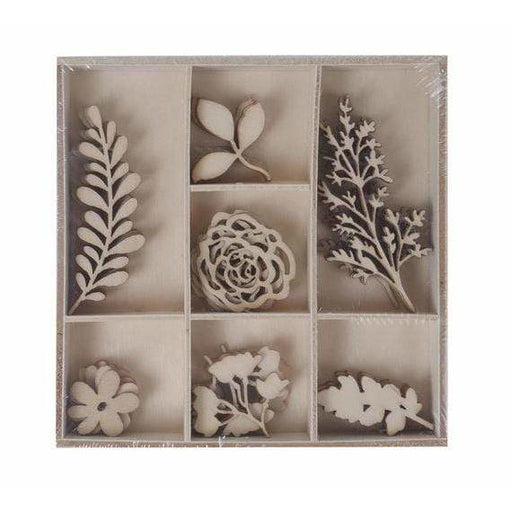 Artis Decor surtido formas de madera 35 piezas 205 Floral ARTIS DECOR CENTROARTESANO
