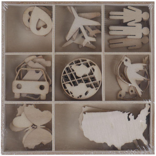 Artis Decor surtido formas de madera 40 piezas 204 Journey ARTIS DECOR CENTROARTESANO