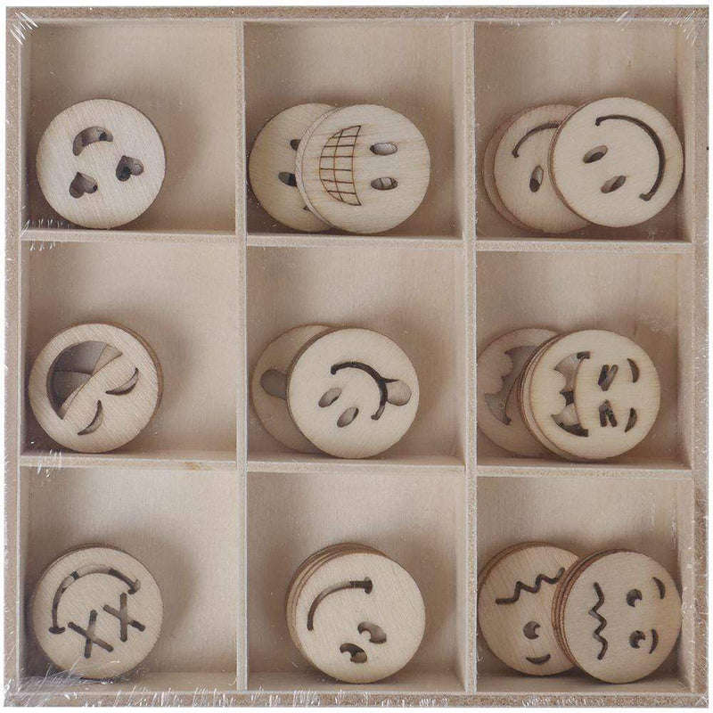 Artis Decor surtido formas de madera 45 piezas 101 smile ARTIS DECOR CENTROARTESANO
