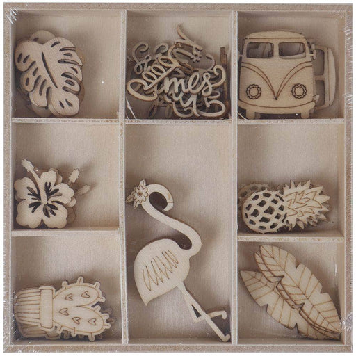 Artis Decor surtido formas de madera 45 piezas 200 Tropical Flamengo ARTIS DECOR CENTROARTESANO