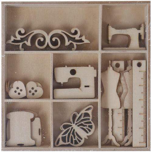 Artis Decor surtido formas de madera 45 piezas 201 Sewing day costura ARTIS DECOR CENTROARTESANO