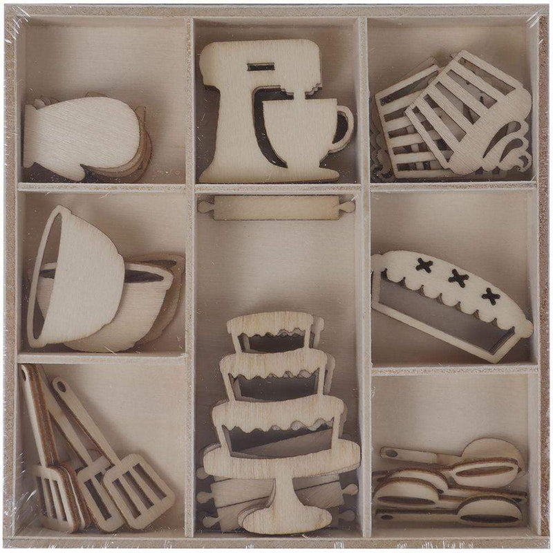 Artis Decor surtido formas de madera 45 piezas 204 reposteria ARTIS DECOR CENTROARTESANO