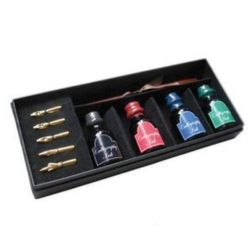 Set caligrafia 4 tintas+mango+5 plumillas ARTIST CENTROARTESANO