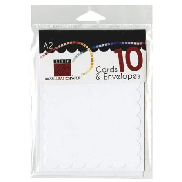 BBP Cartas y sobres A2 10ud blancos BAZ CENTROARTESANO