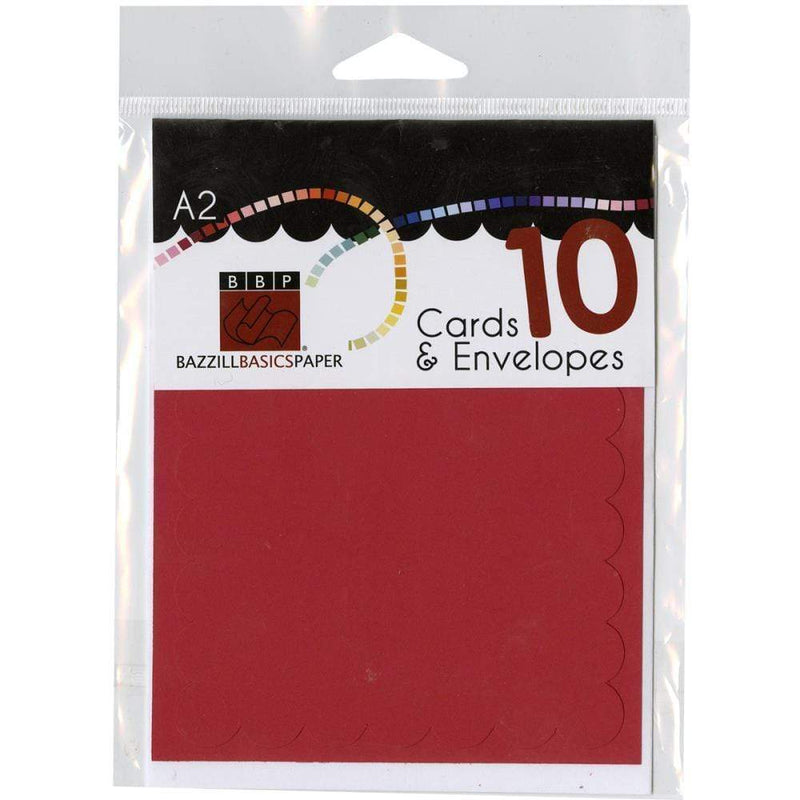 BBP Cartas y sobres A2 10ud rojos BAZ CENTROARTESANO