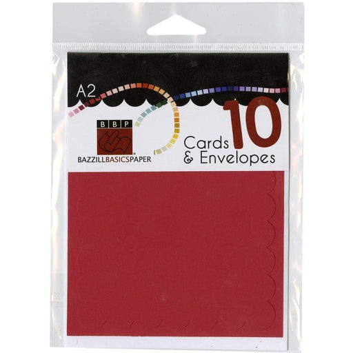 BBP Cartas y sobres A2 10ud rojos BAZ CENTROARTESANO