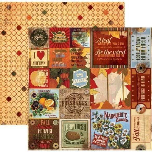 Bobunny 20201637 Farmers market thankful papel 30x30cm BOBUNNY CENTROARTESANO