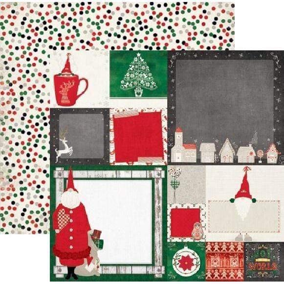 Bobunny 20301652 Merry & Bright Christmas papel 30x30cm BOBUNNY CENTROARTESANO