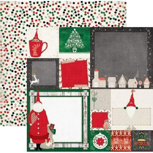 Bobunny 20301652 Merry & Bright Christmas papel 30x30cm BOBUNNY CENTROARTESANO