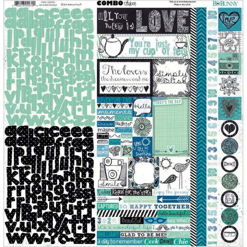 Bobunny combo zip-a-dee-doodle stickers 15203970 BOBUNNY CENTROARTESANO