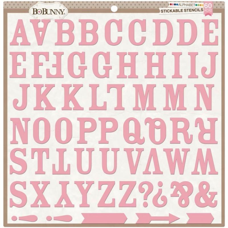bobunny plantilla adhesivos 10736508 abecedario BOBUNNY CENTROARTESANO