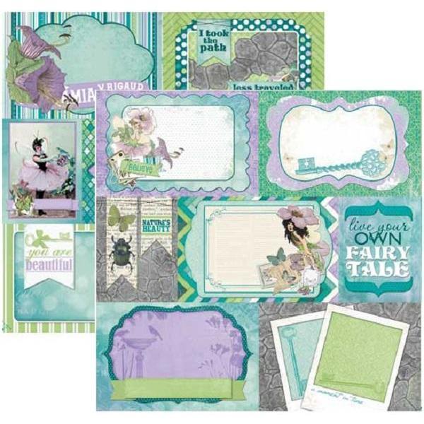 Papel bobunny 16201372 enchanted 30x30cm garden pixies BOBUNNY CENTROARTESANO