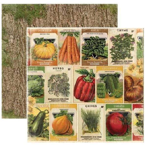 Papel Bobunny 18801051 Enchanted 30x30cm harvest seed packets BOBUNNY CENTROARTESANO