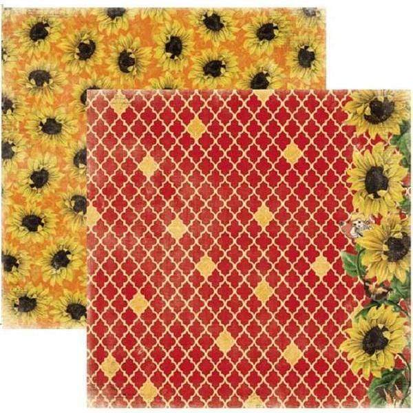 Papel Bobunny 18801052 Enchanted 30x30cm harvest sunflowers BOBUNNY CENTROARTESANO