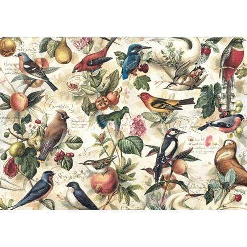 Bomo art papel 100x70 birds and frutis BOMO ART CENTROARTESANO