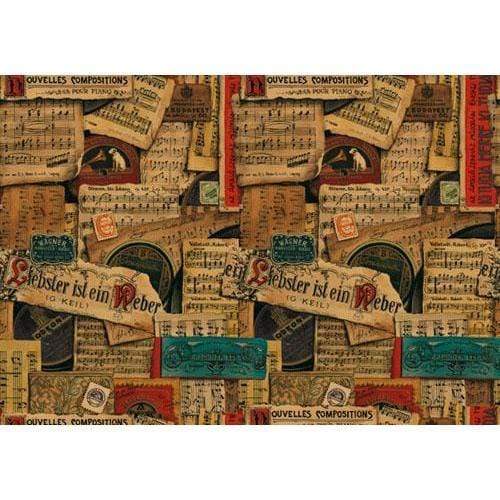 Bomo art papel 100x70 music notes BOMO ART CENTROARTESANO