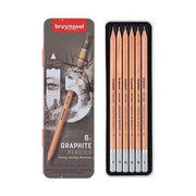 Caja metalica de lapiceros Bruynzeel 6 lapiceros para ilustracion BRUYNZEEL CENTROARTESANO