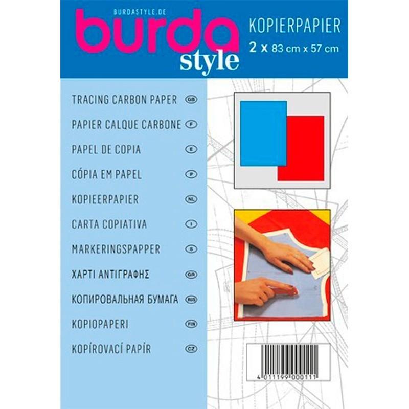 Burda Tracing paper Blue and red