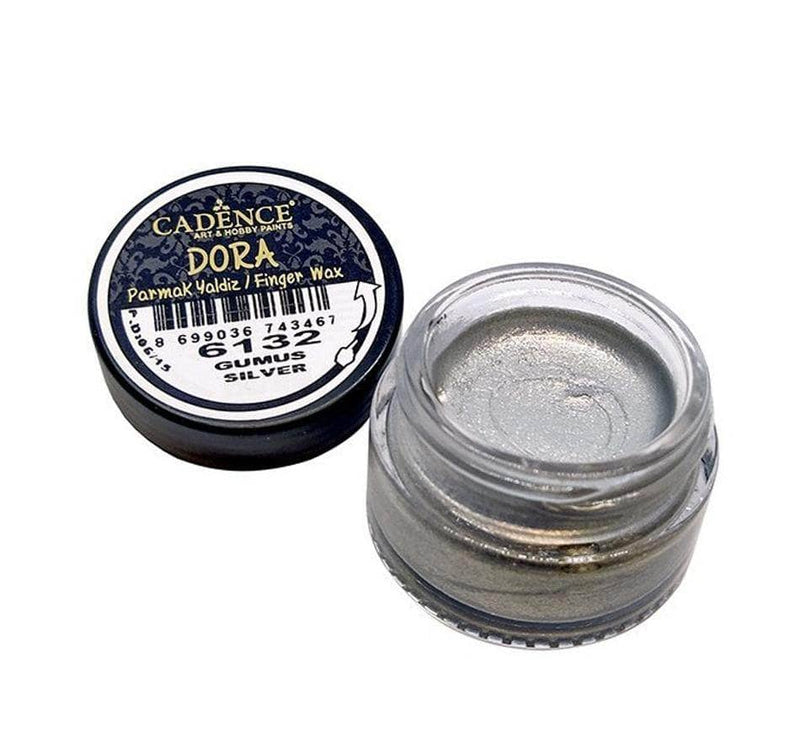 Cadence Dora Finger Wax pintura dedo cera crema 20ml 6132 Plata CADENCE CENTROARTESANO