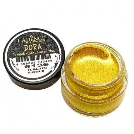 Cadence Dora Finger Wax pintura dedo cera crema 20ml 6136 Oro rico CADENCE CENTROARTESANO