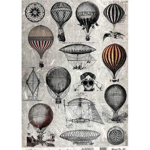 Cadence papel arroz 211 globos aerostatico CADENCE CENTROARTESANO