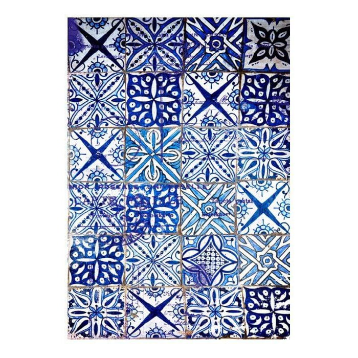 Cadence papel arroz 306 azulejos azules