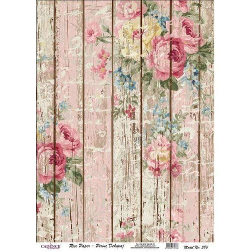 Cadence papel arroz 386 madera rosas CADENCE CENTROARTESANO