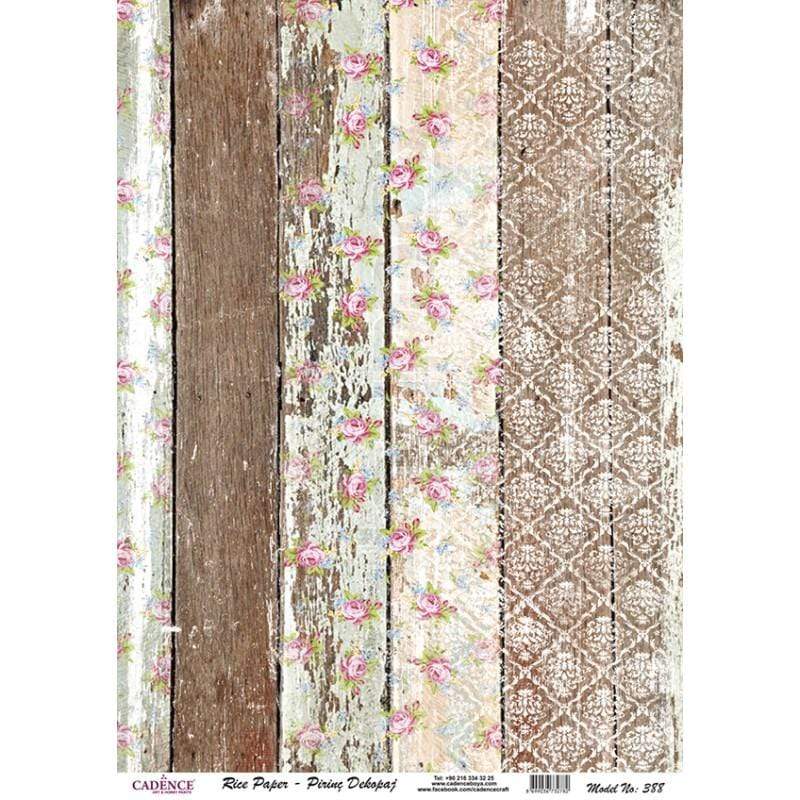 Cadence papel arroz 388 Madera estampada CADENCE CENTROARTESANO