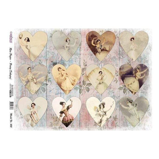 Cadence papel arroz 404 corazones CADENCE CENTROARTESANO