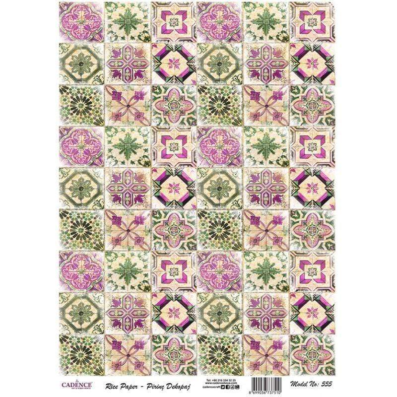 Cadence papel arroz 555 azulejos CADENCE CENTROARTESANO