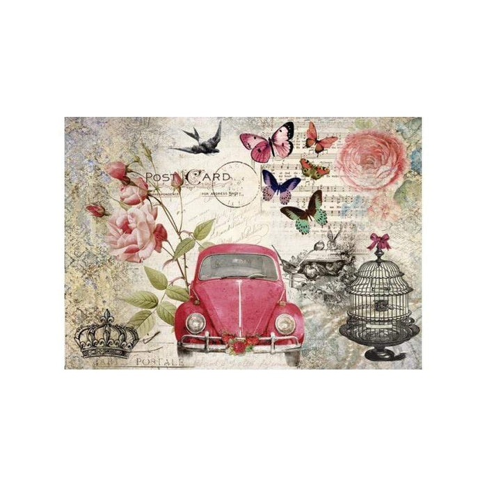 Cadence rice paper 637 red car