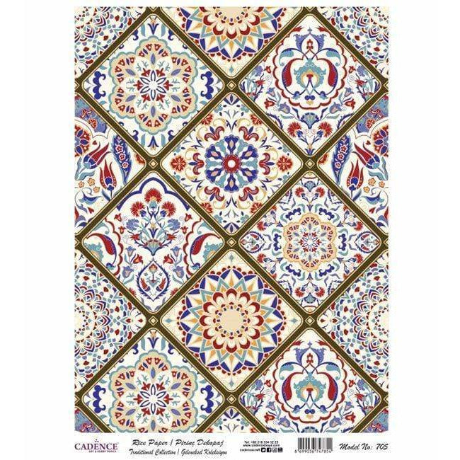 Cadence papel arroz 705 baldosas tradicionales CADENCE CENTROARTESANO