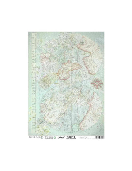 Cadence papel arroz JAPONES 0105 Mapa mundi CADENCE CENTROARTESANO