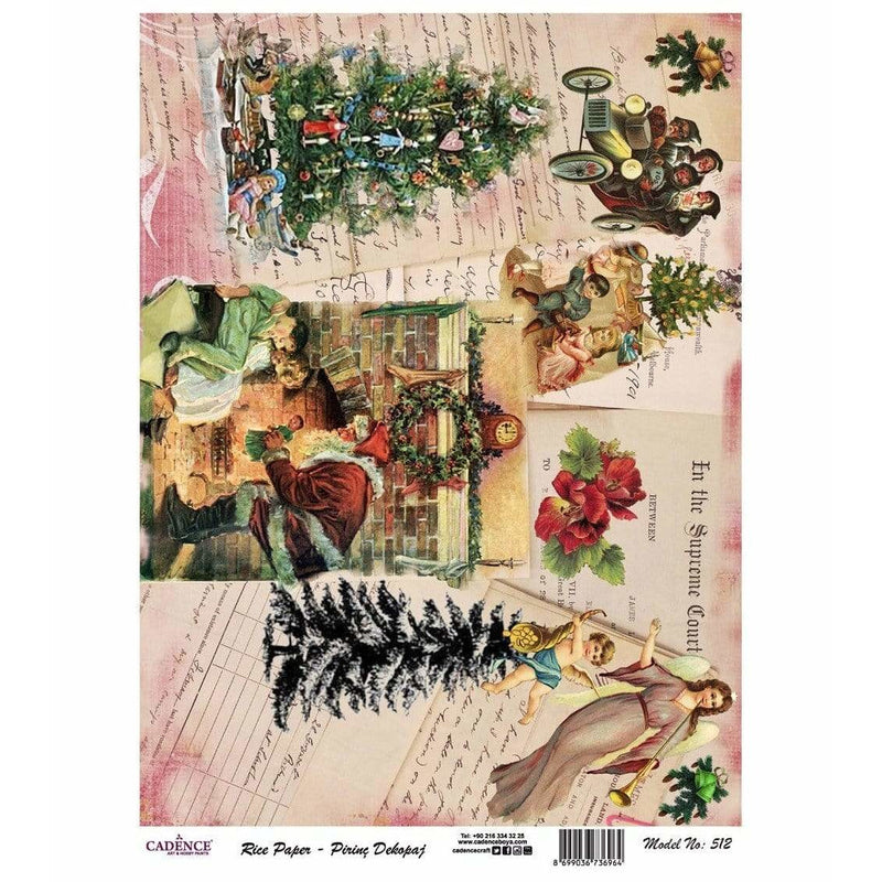 Cadence papel arroz mod. 512 abeto Navidad CADENCE CENTROARTESANO