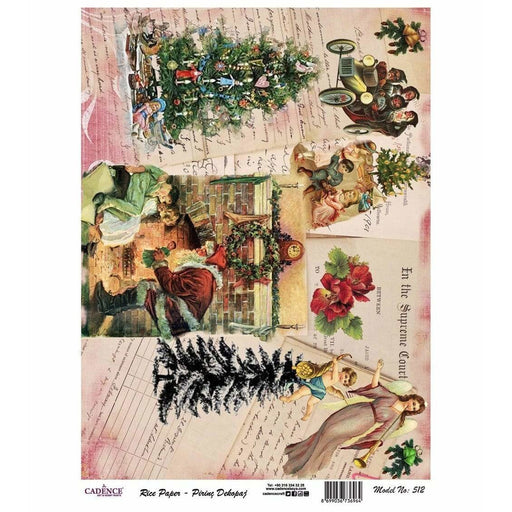 Cadence papel arroz mod. 512 abeto Navidad CADENCE CENTROARTESANO