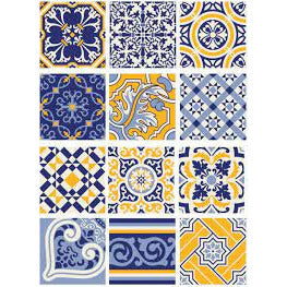 Cadence papel arroz PA724 Baldosas Amarillas CADENCE CENTROARTESANO