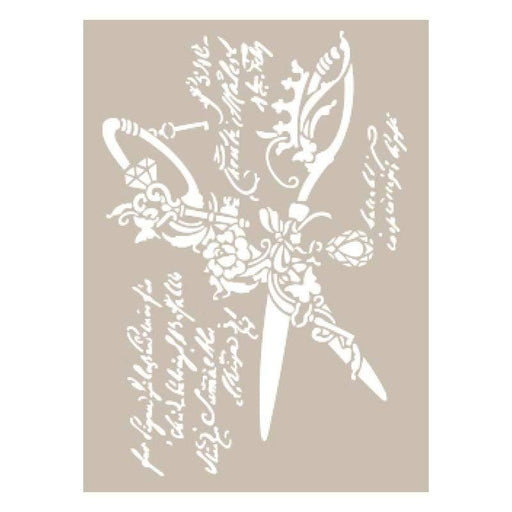 Cadence stencil 21X30 AS534 Tijeras Vintage CADENCE CENTROARTESANO