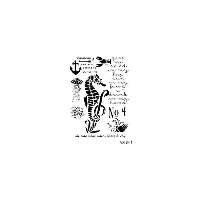 Cadence stencil 21X30 AS561 Caballito de mar medusa CADENCE CENTROARTESANO
