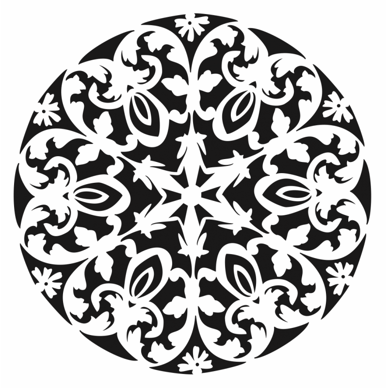 Cadence stencil Home Decor 45x45 HD111 Mandala CADENCE CENTROARTESANO