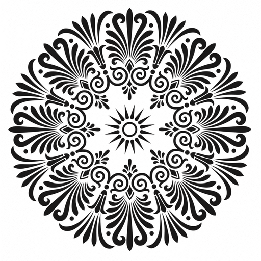 Cadence stencil Home Decor 45x45 HD114 Mandala CADENCE CENTROARTESANO